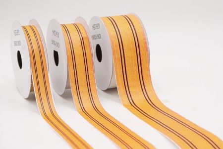 Жовта та чорна смугаста тканинна стрічка набір_AI